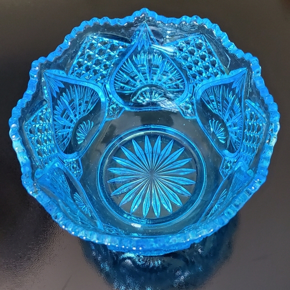 Vntg "Plytec Blue" Bowl by Kemple McKee - Picture 6 of 9